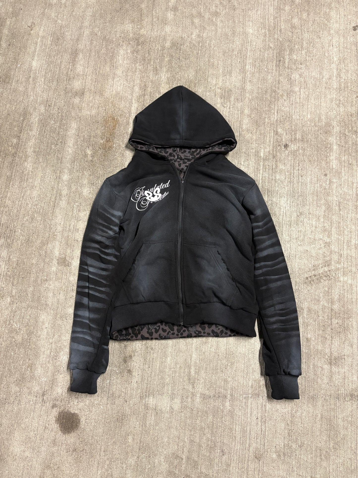 “DREAMS KILL FEAR”reversible zip up